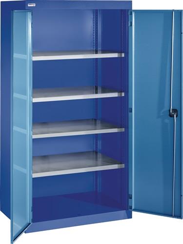 Schwerlastschrank H1950xB1100xT620mm taubenblau NCS/hellblau NCS 4Fbd.THURMETALL || VE = 1 ST