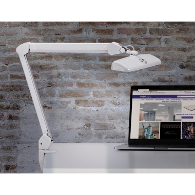 MAUL Tischleuchte MAULintro 8205802 LED Klemmfuß ws