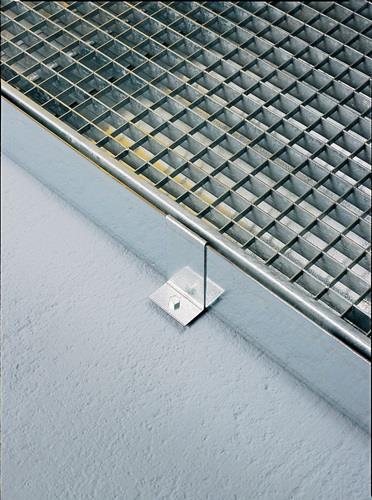Flachwanne L1000xB1000xH118mm STA verz.inkl.Distanzverbinder Auffangvol.83l SÄBU || VE = 1 ST