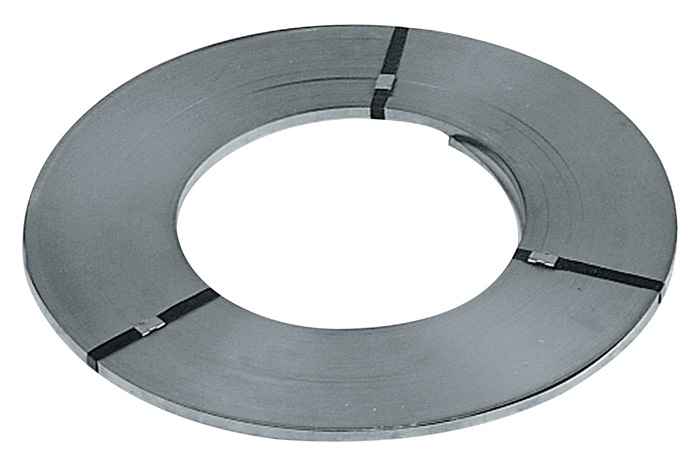 Verpackungsstahlband B16 mmxS0,5mm Lauf-L.1600m STA 2 Ringe a.ca.25kg