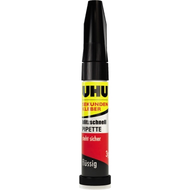 UHU Sekundenkleber blitzschnell PIPETTE 45570 3g
