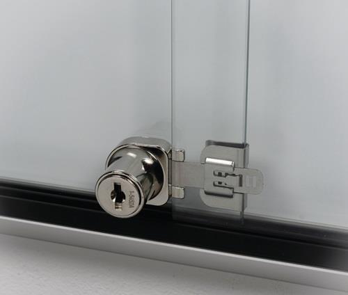 Schiebetürschaukasten 12xDIN A4 B955xH950mm Rahmen eck.f.Innenber.WSM || VE = 1 ST