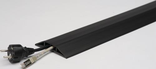 Kabelbrücken L3000xB100xH17mm Ku.schwarz m.Doppelklebeband EHA || VE = 1 ST