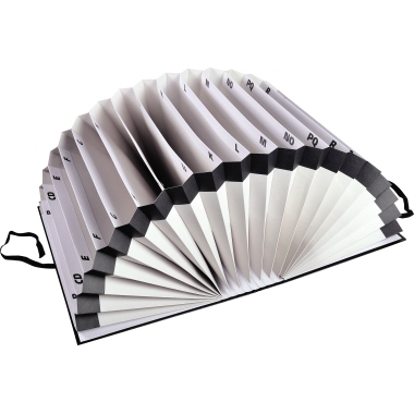 Exacompta Fächermappe 61550B A-Z DIN A4 schwarz