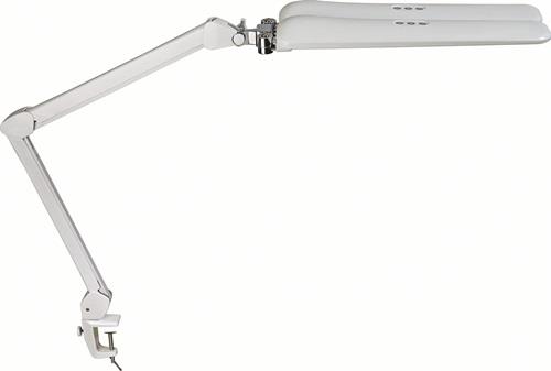Schreibtischleuchte Metall/Ku.weiß H.max.470 mm,Tischklemme m.LED || VE = 1 ST
