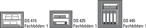 Sicherh.-Schrank DualSafe DS 445 K H560xB495xT445mm 1l 77kg BURG-WÄCHTER || VE = 1 ST