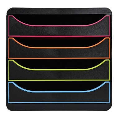 Exacompta Schubladenbox BIG-BOX 310914D 4Sch. harlekin/sw