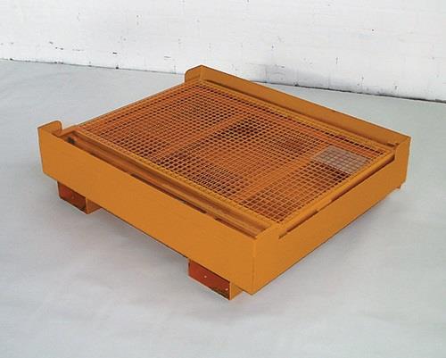 Arbeitsbühne B1210xT1275xH1995mm gelborange lack.Trgf.300kg faltbar BAUER || VE = 1 ST