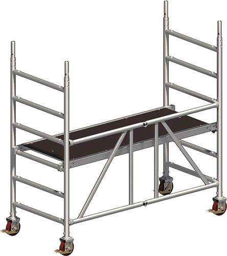 Fahrgerüst Arbeits-B750xL1800 mmxH2860mm Alu.Gerüsthöhe 1830mm 2 kN/m² LAYHER || VE = 1 ST