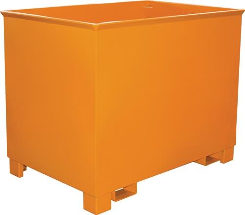 Transportbehälter 0,8 m³ L840xB1240xH975mm verz.silber o.Zentrierwände BAUER || VE = 1 ST
