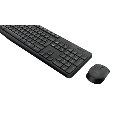 Logitech Tastatur-Maus-Set MK235 920-007905 grau