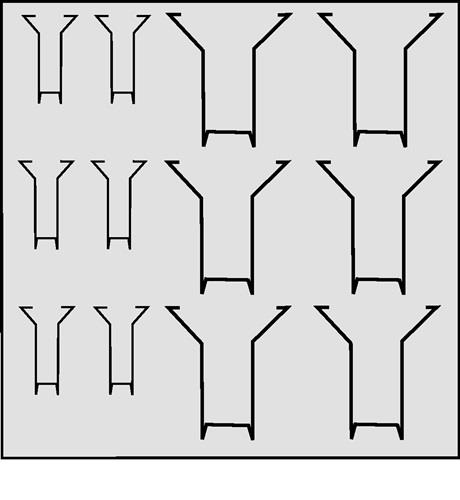 Prospekthalter H1000xB750xT60mm 27Fächer A4,DINlang Metallplat.Stahldr.alusilber || VE = 1 ST