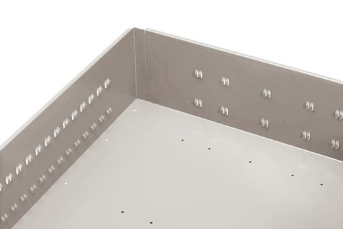 Werkbank V B2000xT700xH890mm Universalplatte grau blau Anz.Schubl.xH 2x170mm || VE = 1 ST