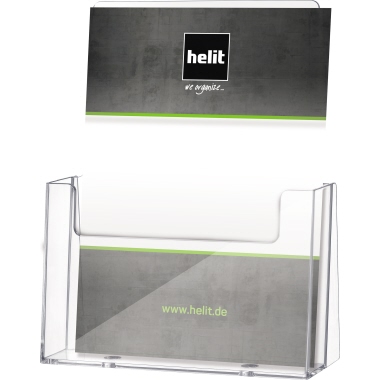 helit Prospekthalter H2352102 DIN A5 1Fach PS glasklar