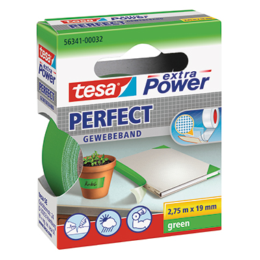tesa Gewebeband Extra Power Perfect 56341-00032 19mmx2,75m grün