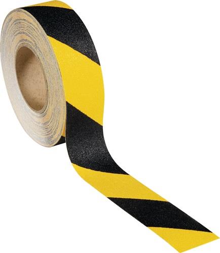 Anti-Rutsch-Klebeband SAFE STEP® schwarz/gelb L.18,25 m,B.50mm Rl.ROCOL || VE = 1 ST