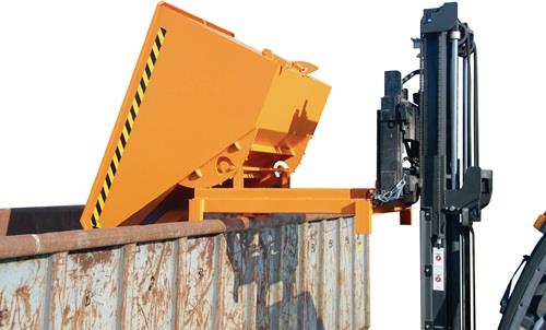 Schwerlast-Kippbehälter L1755xB1580xH1230mm verz.Inh.1,7 m³ autom.Entr.BAUER || VE = 1 ST