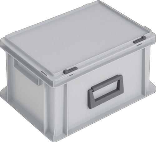 Ku.-Koffer L400xB300xH233mm PP 1 Griff Schiebeverschluss grau 20l || VE = 1 ST
