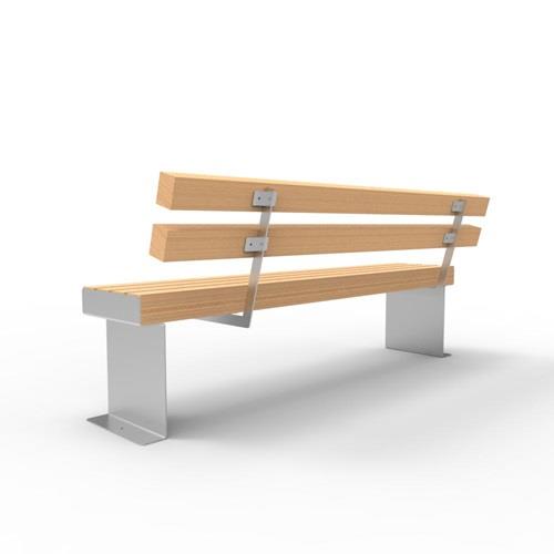 Parkbank BANK CUBE 80X100 DN/RL L2000xB615xH875mm Lärche 92kg natur MEILER || VE = 1 ST