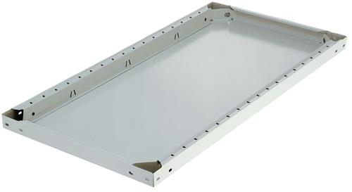 Schraubregal Anbauregal eins.Lager H2500xB1000xT500mm ku.-besch.6 Fbd.Trgf.100kg || VE = 1 ST