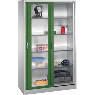 C+P Werkzeugschrank 2059055S10042 Schiebetür 1950x1200x500mm lgr/rgn