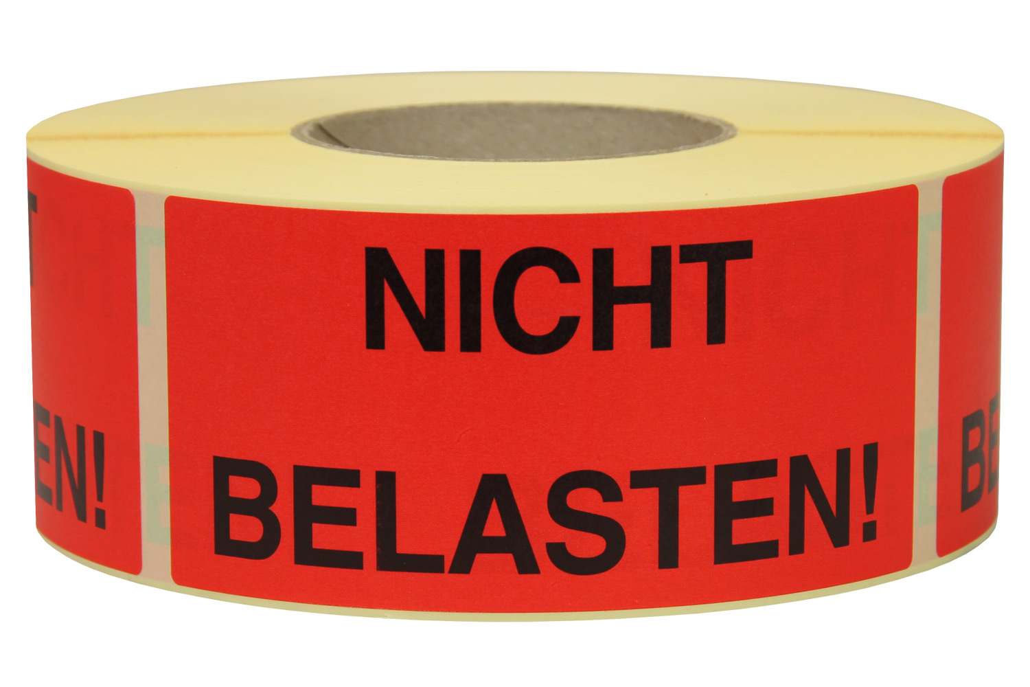 Warnetiketten aus Papier, rot, "Nicht belasten!" | 145 x 70 mm (L x B) | 