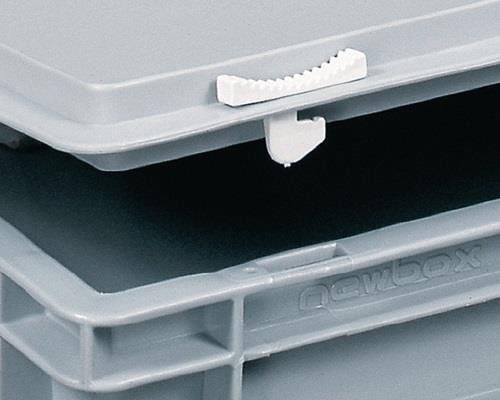 Ku.-Koffer L600xB400xH163mm PP 1 Griff Schiebeverschluss grau 33l || VE = 1 ST