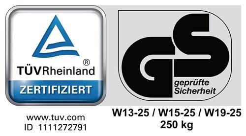 Arbeitsdrehstuhl W13 Bodengleiter+Fußstütze Polyurethanschaum schwarz || VE = 1 ST