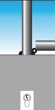 Sperrpfosten VA natur D.76mm Kippbar m.Abschlusskappe URBANUS || VE = 1 ST