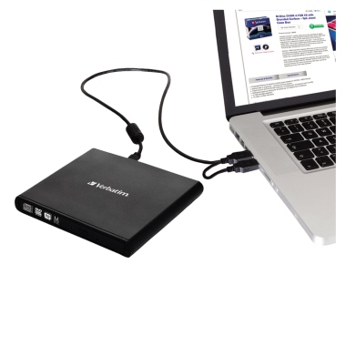 Verbatim DVD Brenner 98938 USB 2.0 6x/8x/24x extern schwarz