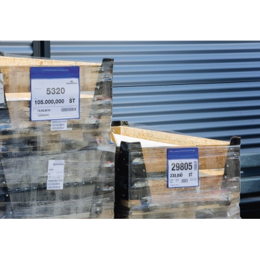 DURABLE Logistiktasche 175107 Lasche A4 quer d.bl 50 St./Pack.