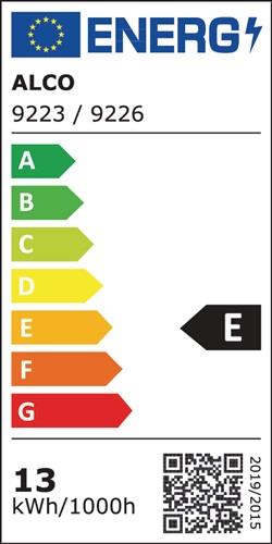 LED-Lupenleuchte Glaslinse 190,5mm (7,5 ") Tischklemme weiß Abdeckung,ecki. Kopf || VE = 1 ST