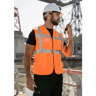 Korntex Comfort Warnweste Hamburg KXCMFOS signal-orange S