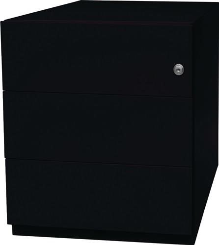Rollcontainer Note™ H495xB420xT565mm schwarz 3 Universalschübe || VE = 1 ST