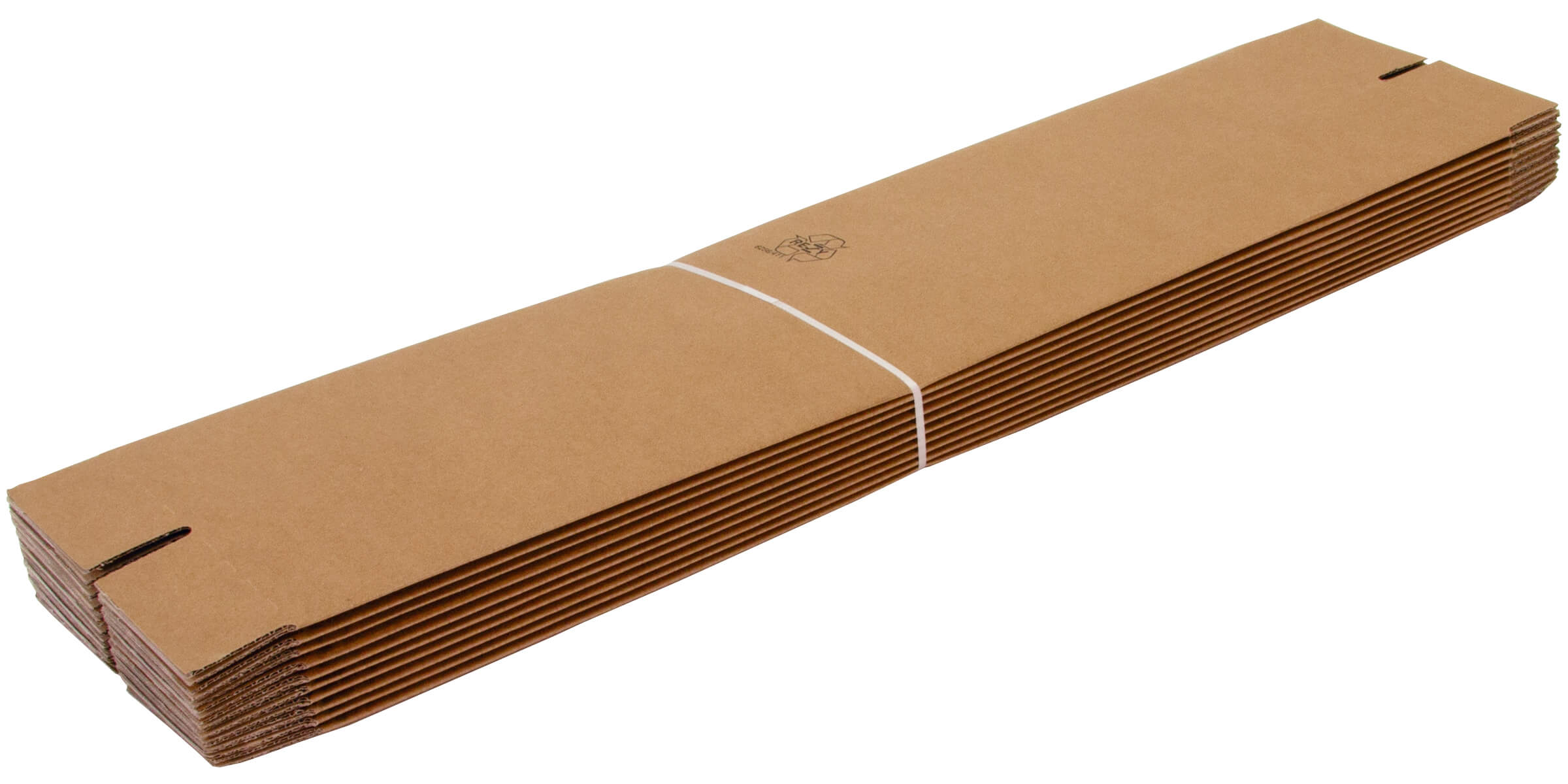 Wellpapp-Faltkarton 1-wellig, braun, Qual. 1.20, DIN A0 | 108 x 108 x 1000 mm (L x B x H) Innenmaß | VE = 25 Stk.