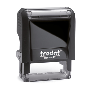 trodat Textstempel Print 4.0 44084 38x14mm 4zeilig Kissen schwarz