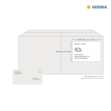HERMA Etikett Outdoor 9543 210x297mm weiß 40 St./Pack.