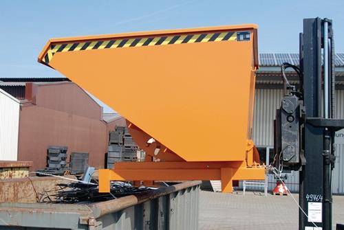 Schwerlast-Kippbehälter L1755xB1580xH1230mm verz.Inh.1,7 m³ autom.Entr.BAUER || VE = 1 ST