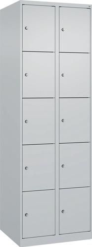 Fächerschrank Evolo PLUS 600mm Bodengleiter lichtgrau 2x5 C+P || VE = 1 ST