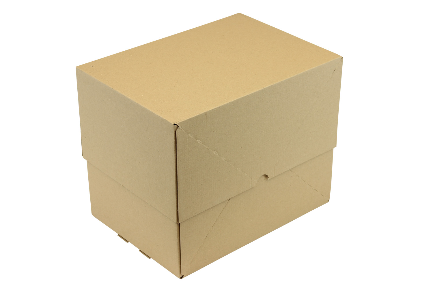 Aufrichteschachtel aus Mikrowellpappe, 2-teilig, braun, DIN A4 | 305 x 215 x 150 mm (L x B x H) Innenmaß | VE = 25 Stk.