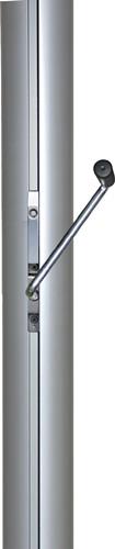 Fahnenmast H8mxD75mm Hart-Alu.elox.m.Drehausleger Hissvorrichtung Kurbel || VE = 1 ST