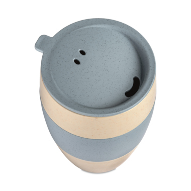 koziol Thermobecher AROMA TO GO 2.0 7589275 Deckel 400ml sand/blue