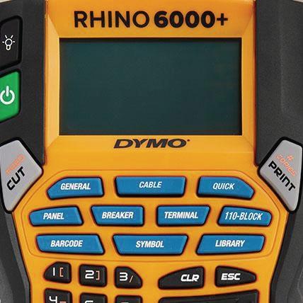 Beschriftungsgerät Rhino 6000+ Schriftbandbreiten 6,9,12,19,24mm DYMO || VE = 1 ST