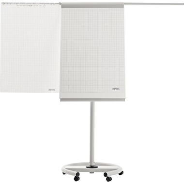Magnetoplan Flipchart de Luxe 12270F13 mobil lichtgrau/weiß