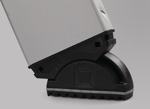 Anlegeleiter 8 Stufen Alu.Arbeits-H.b.ca.3300mm m.ergo-pad-Griffzone || VE = 1 ST