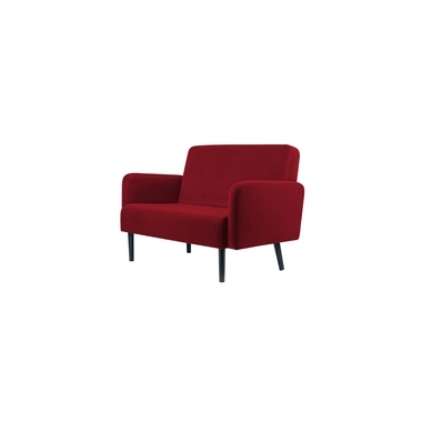 Paperflow Sofa LISBOA LC2PV.01.18 2Sitzer Samt sw/rt