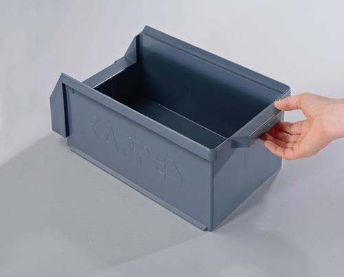 Sichtlagerkasten L230xB140xH130mm PE gelb RASTERPLAN || VE = 1 ST