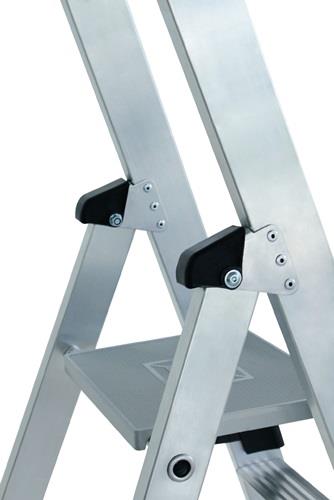 Stufenstehleiter 8 Stufen Alu.Gesamt-H.2510mm m.clip-step R13 Auflage MUNK || VE = 1 ST