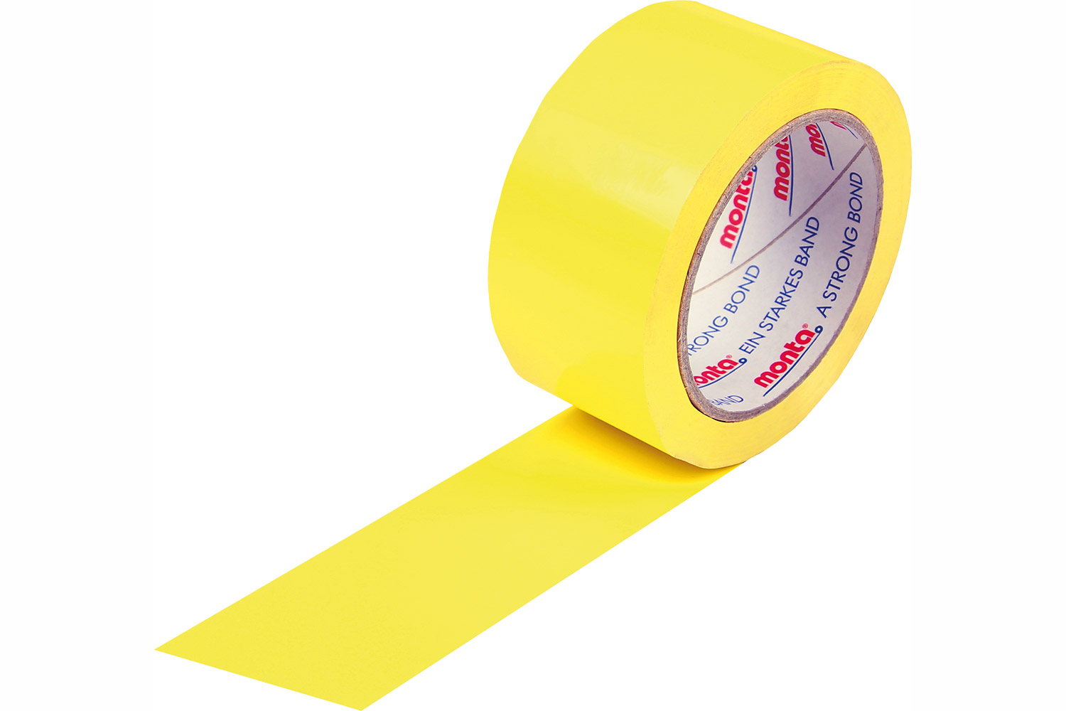 PVC-Klebeband monta 250F, leise, gelb, 52 µ | 50 mm x 66 lfm. | VE = 36 Stk.