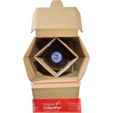 ColomPac Flaschenversandkarton CP181.101 IM:74x74x305mm 1Fl braun